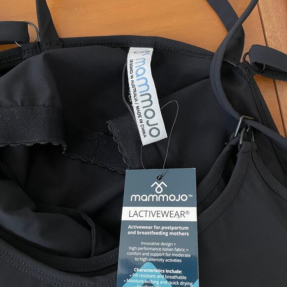 NEW Mammojo Breast-Feeding Swimsuit Tank black S - Picture 4 of 5